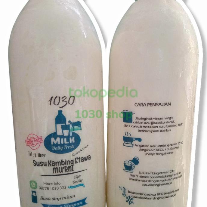 

[COD] Susu kambing etawa murni pasteurisasi family pack 1Liter [COD]