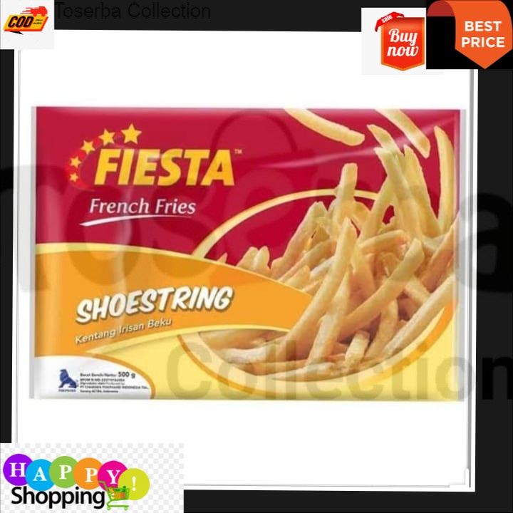 

Toserba Collection Murah Fiesta kentang shoestring 500 gram Bandung - Cimahi