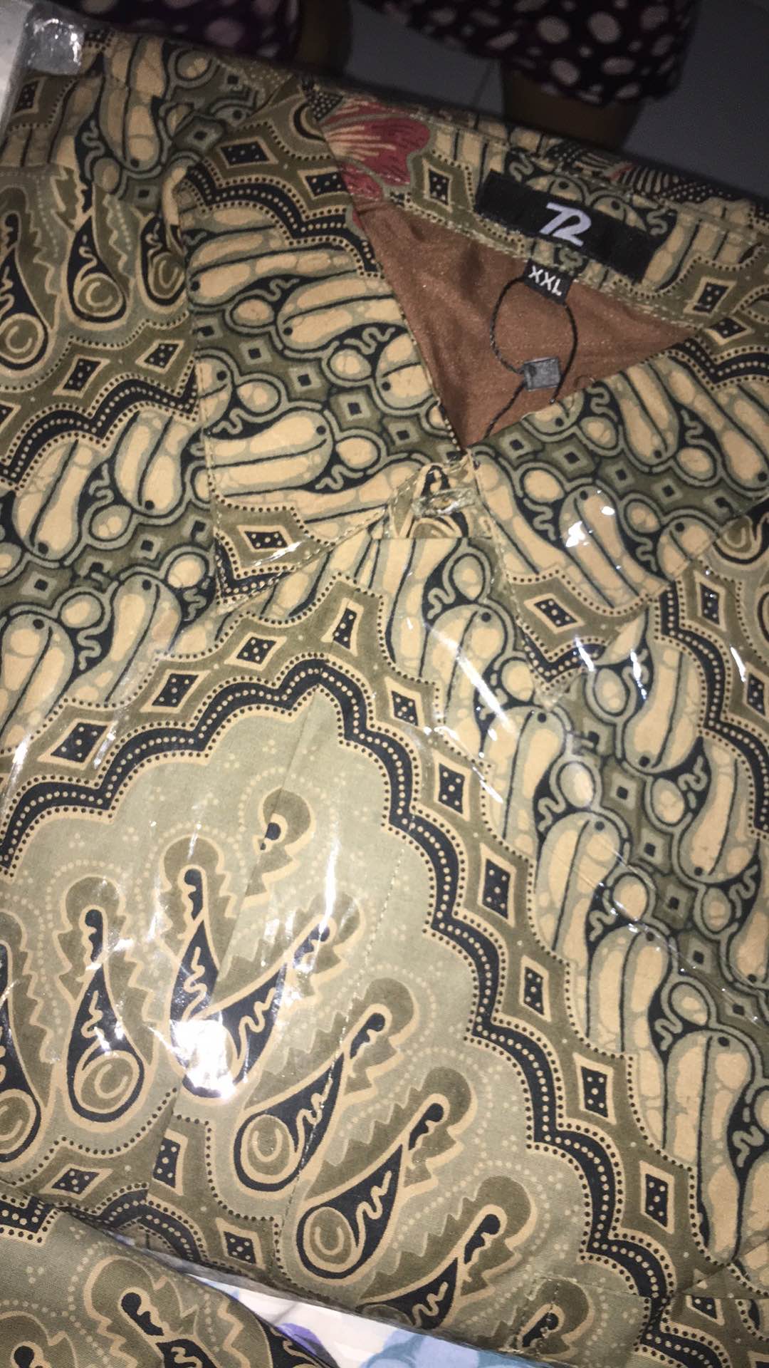 Kemeja Batik Pria Lengan Panjang Premium Parang Seling Kusumo Hijau Terang 725594 Cap 72