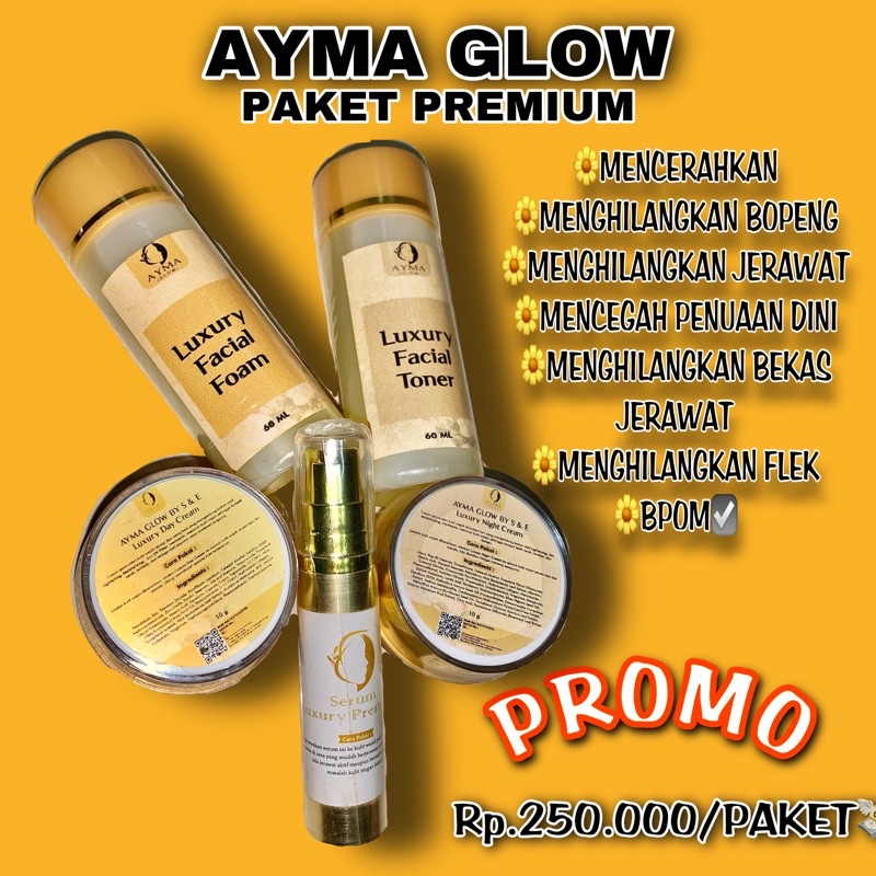 SKINCARE AYMA GLOW PAKET PREMIUM