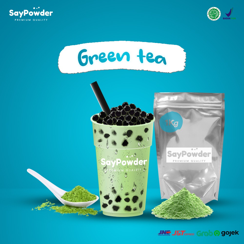 Bubuk Minuman Green Tea 1000g Mix Sugar serbuk minuman Best Seller / minuman bubuk / premium powder drink / minuman kekinian