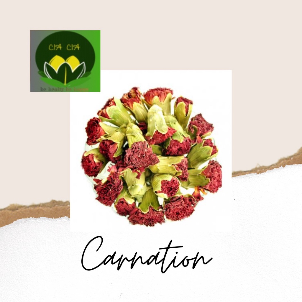 

Natural Organik Red carnation Flower Tea / Teh bunga carnation