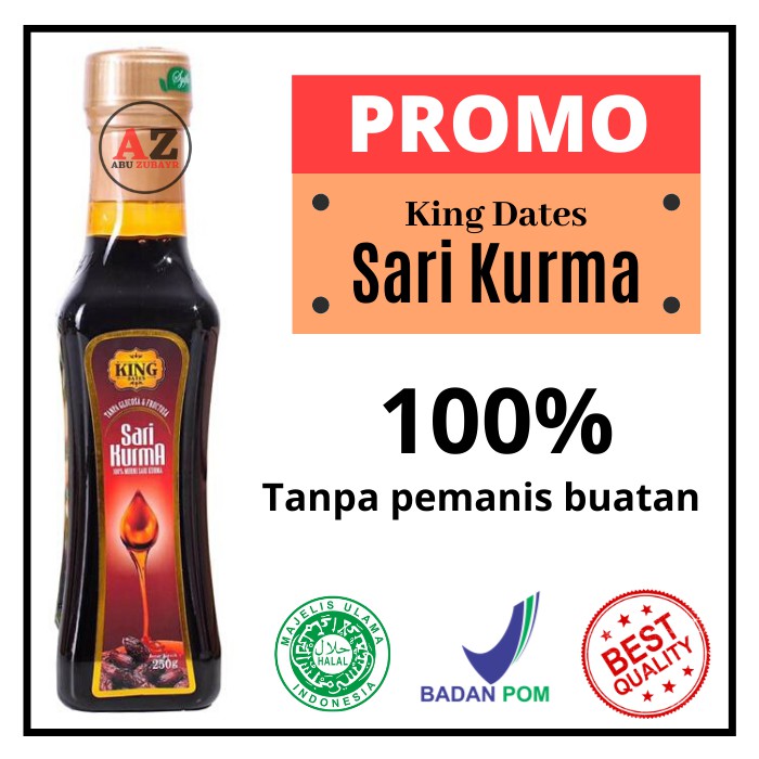 

Sari Kurma King Dates 250gram | Sarikurma Murni 100% Tanpa Gula