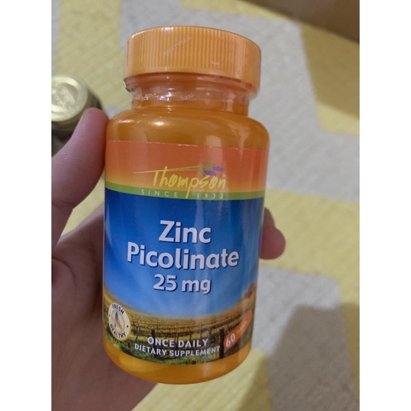 Jual Thompson Zinc picolinate 25mg (60 tablets) Indonesia