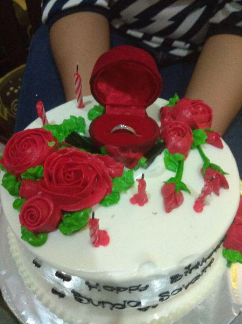 Kotak / Box Cincin Couple Bentuk Mawar