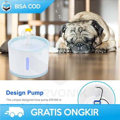 TEMPAT MINUM KUCING AIR MANCUR BY TAFFHOME ORIGINAL DISPENSER FOUNTAIN