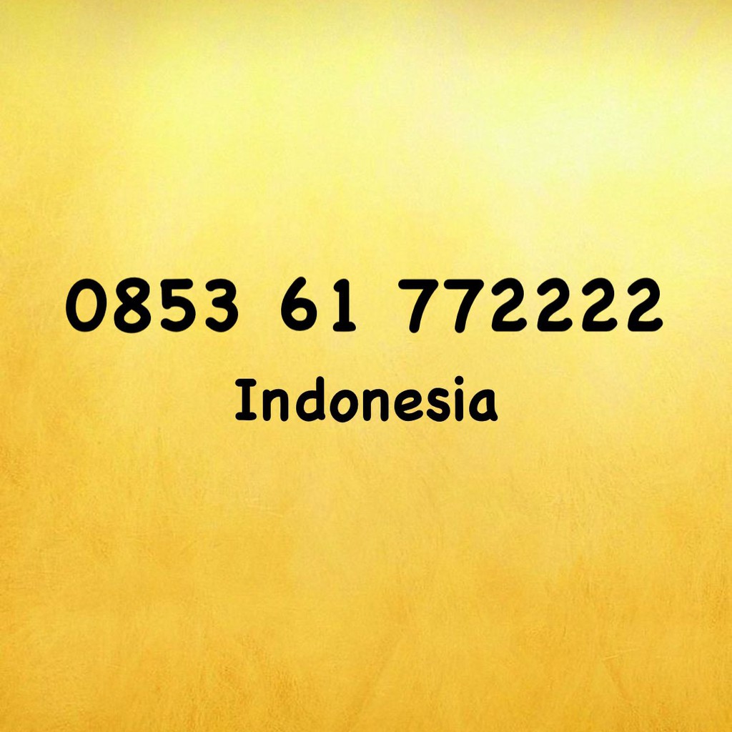 Nomor Cantik Kartu AS Triple AA - 0853 61 772222 - 0853 6177 2222
