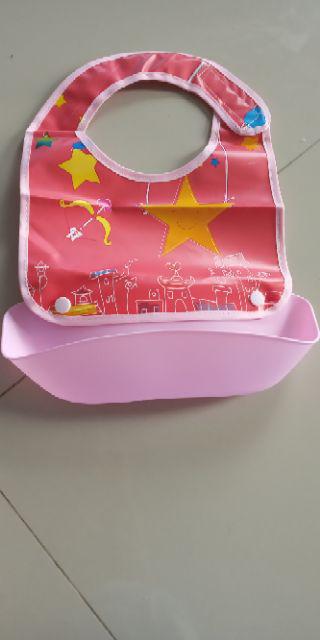 Celemek Makan Dengan Bahan Silikon Tahan Air Dan Gambar Kartun