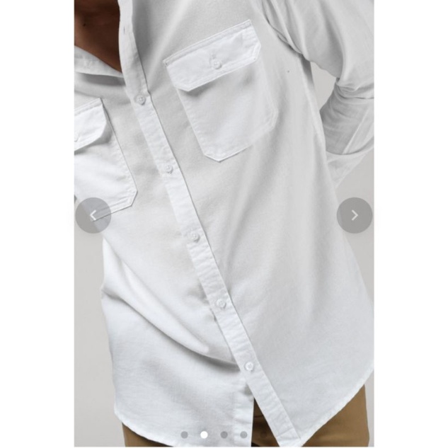 KALPEN BASIC SHIRT WHITE L BY PREPPSTUDIO