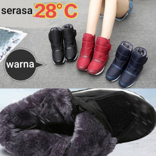 Sepatu Boots Salju Musim Dingin / Winter Snow Boots Thermal 06