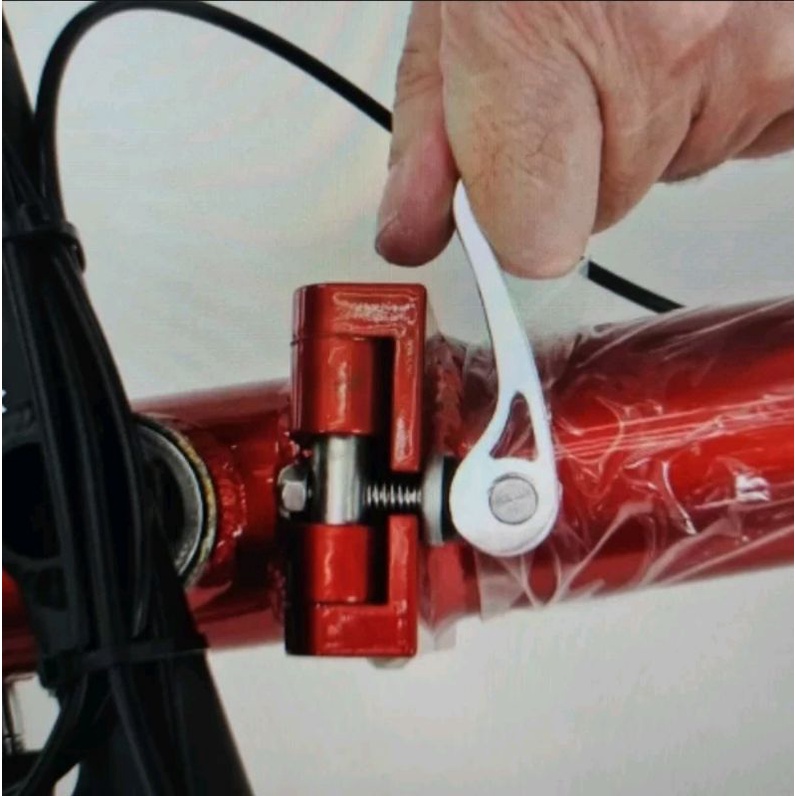 Termurah .. QR Frame Seli Sepeda Lipat Folding Bike Quick Release Alloy Alumunium Mur Tekuk Pengunci Engsel Rangka