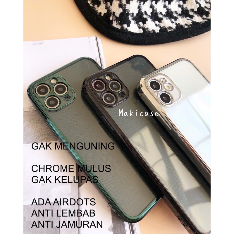 Chrome Case iPhone 12 Anti kuning Anti bentur