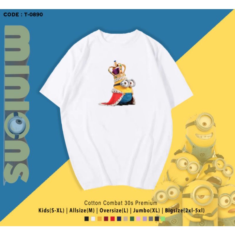 KAOS MINIONS KING/TSHIRT KATUN MINIONS KING