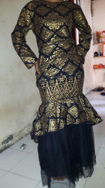 Batik Couple Keluarga Sania Ruffle Ori Ndoro Jowi Dnt