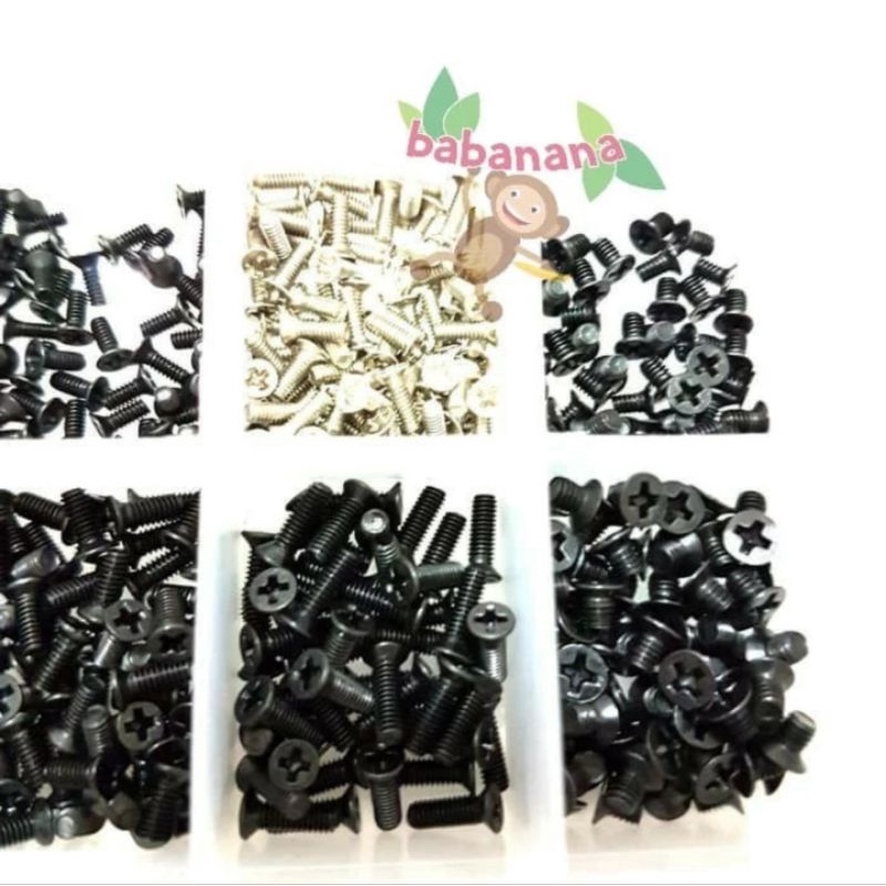 Baut Laptop 500Pcs Screw Kit Set Asus Acer Hp Dell Lenovo computer