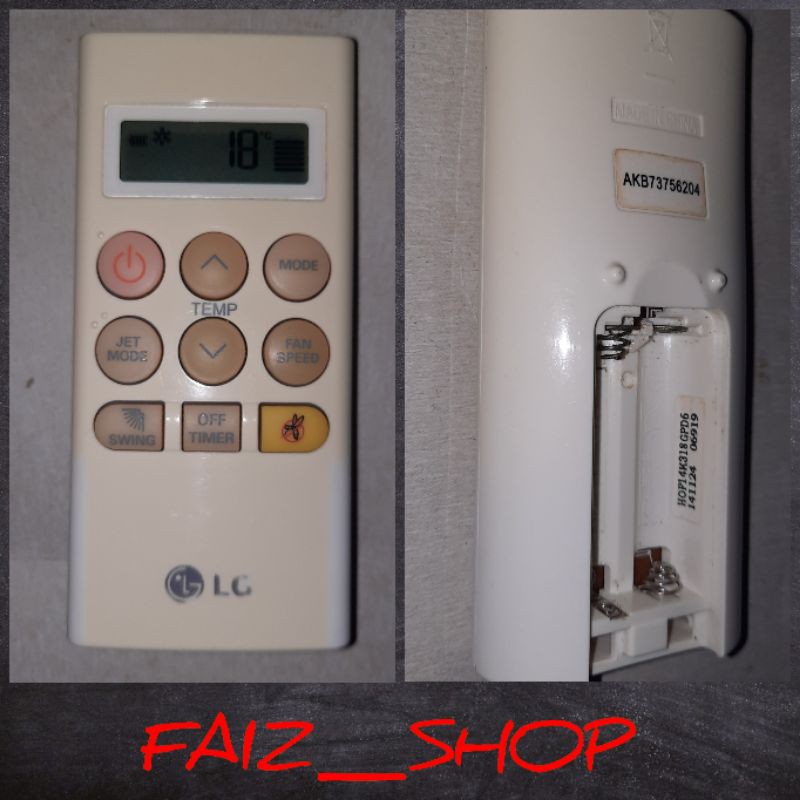 Remote AC LG AKB73756204 Terminator Mini Hercules  Original Second Free Baterai
