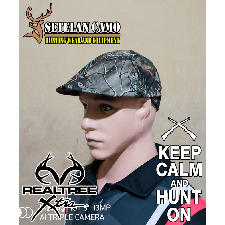 camouflage flat cap