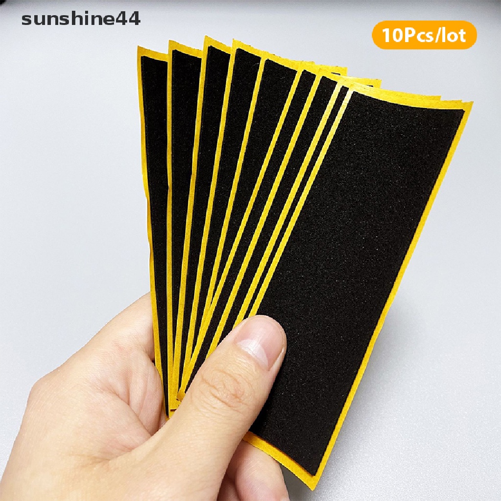 Sunshine 10Pcs/Lot Black Fingerboard Deck Uncut Tape Stickers Black Foam Grip Tape .