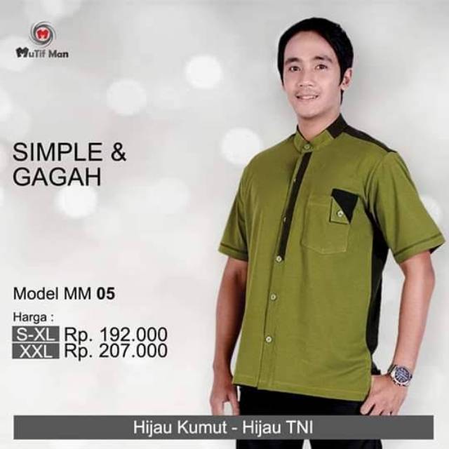 Koko Kaos MUTIF MAN 05 Hijau