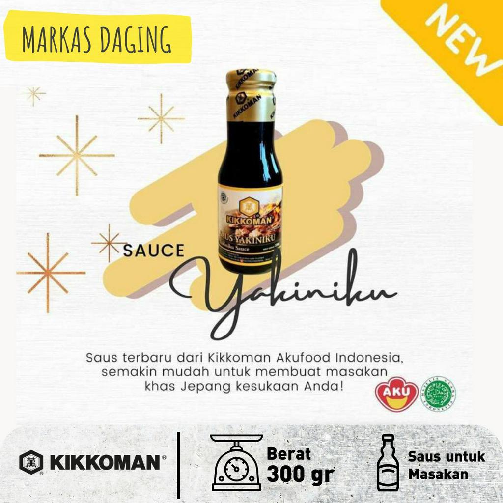 KIKKOMAN SAUS YAKINIKU HALAL KEMASAN BOTOL BELING 300gr / KIKOMEN