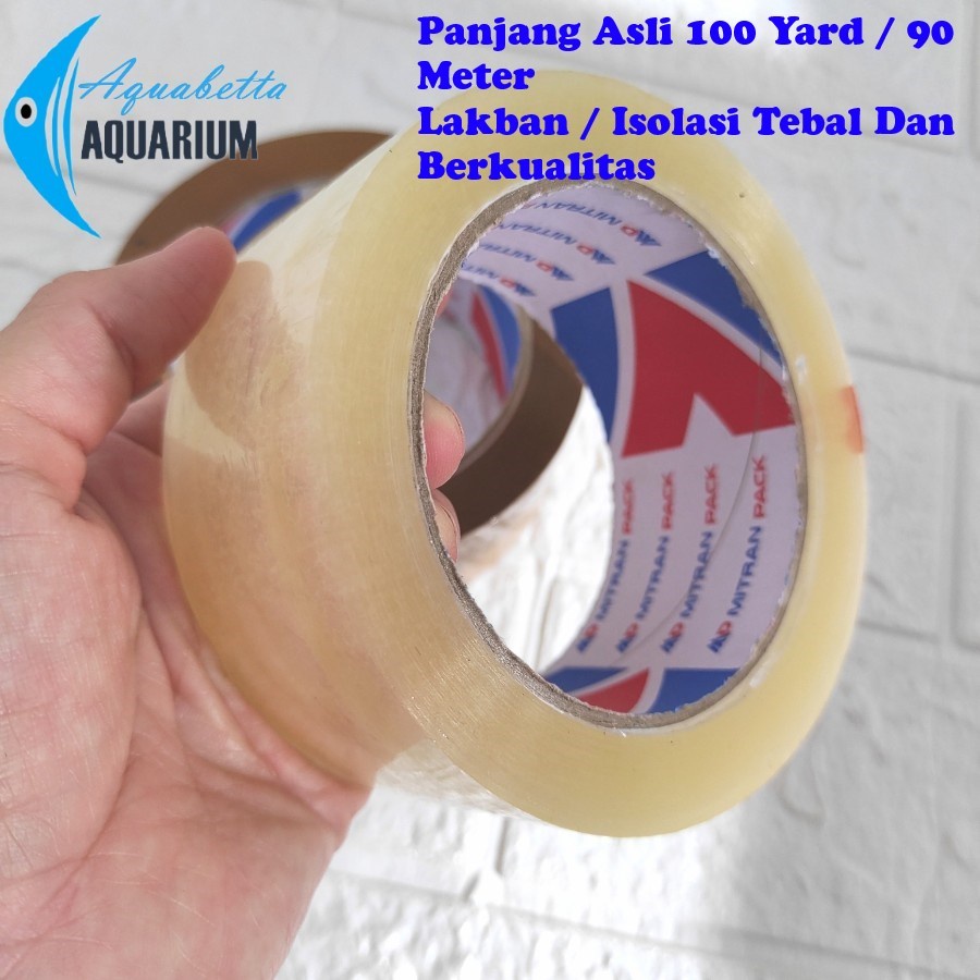 

Lakban Bening 100 Yard 48mm Isolasi Panjang 90Meter Tebal Dan Kualitas