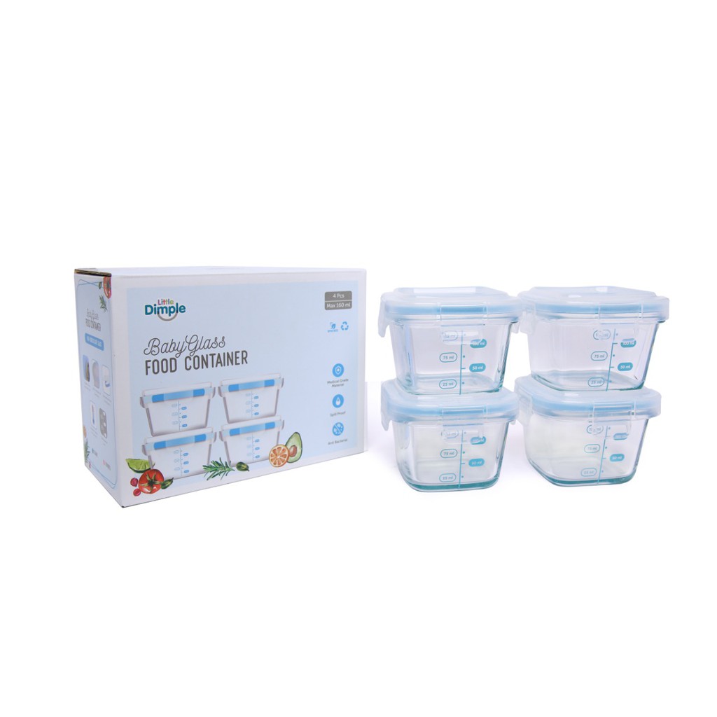 Little Dimple Mini Food Container 4pcs