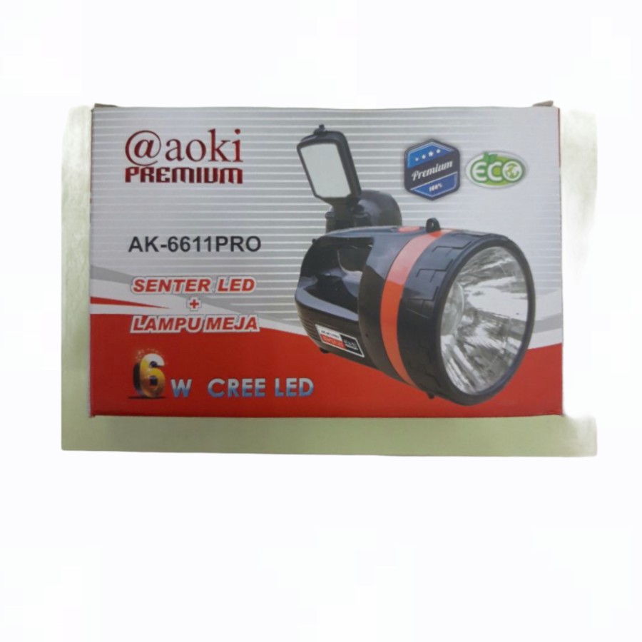 AOKI Senter Tangan Aoki Ak-6611Pro + Lampu Meja + Lampu Emergency