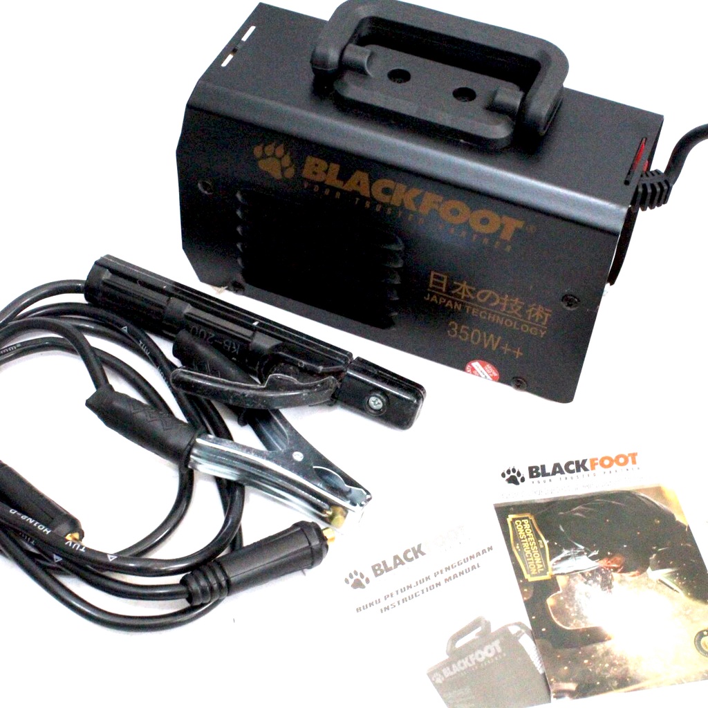 BLACKFOOT Mesin Las Inverter / Trafo Las IGBT 350W MMA 120A
