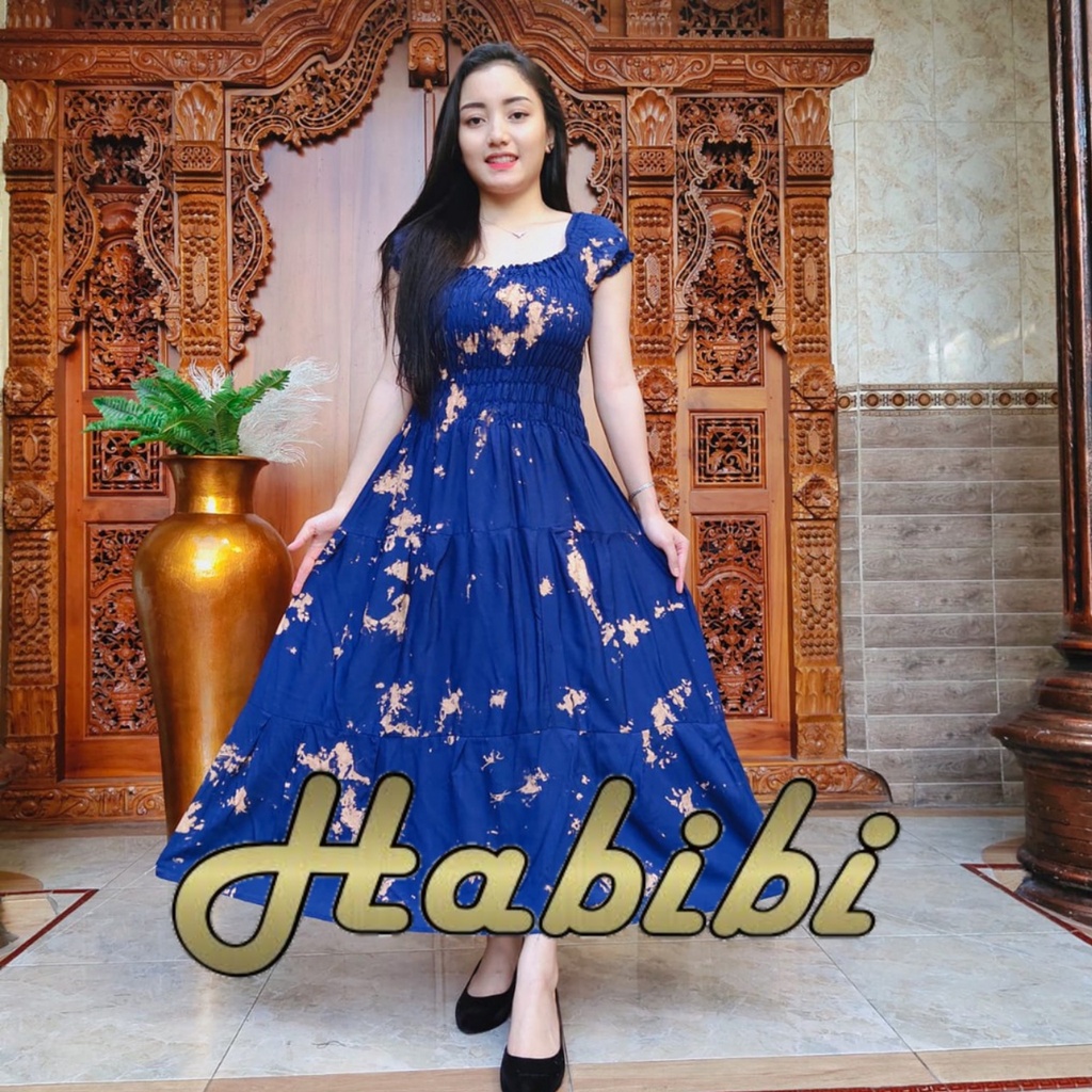 Dress Canda Tie Dye Celup Rayon Super Premium Motif Terbaru Busui Limited Casual Bahan Adem Daster P