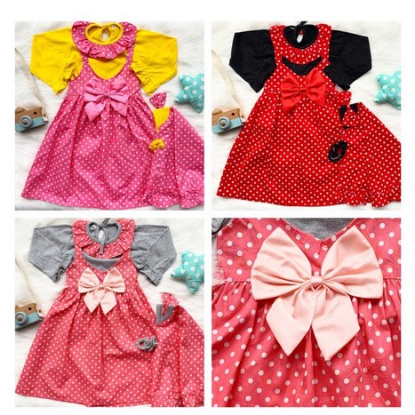 overall gamis polkadot