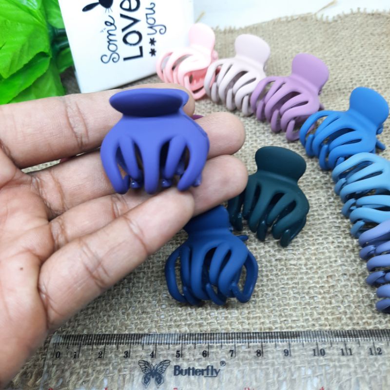 Jepit Rambut isi 12pcs Jedai Dove 3,5 cm Jepit Matte Import