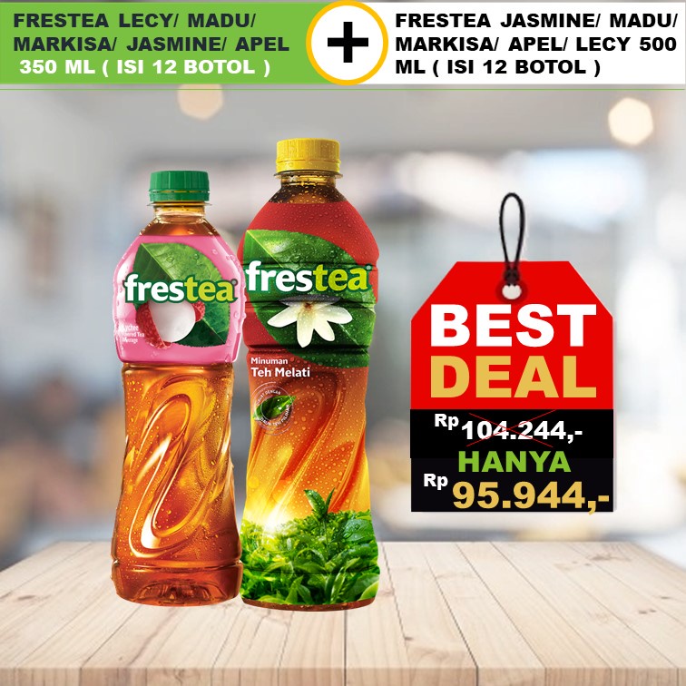 

PROMO PAKET FRESTEA 500 ML + FRESTEA 350 ML ( ISI 12 BOTOL )