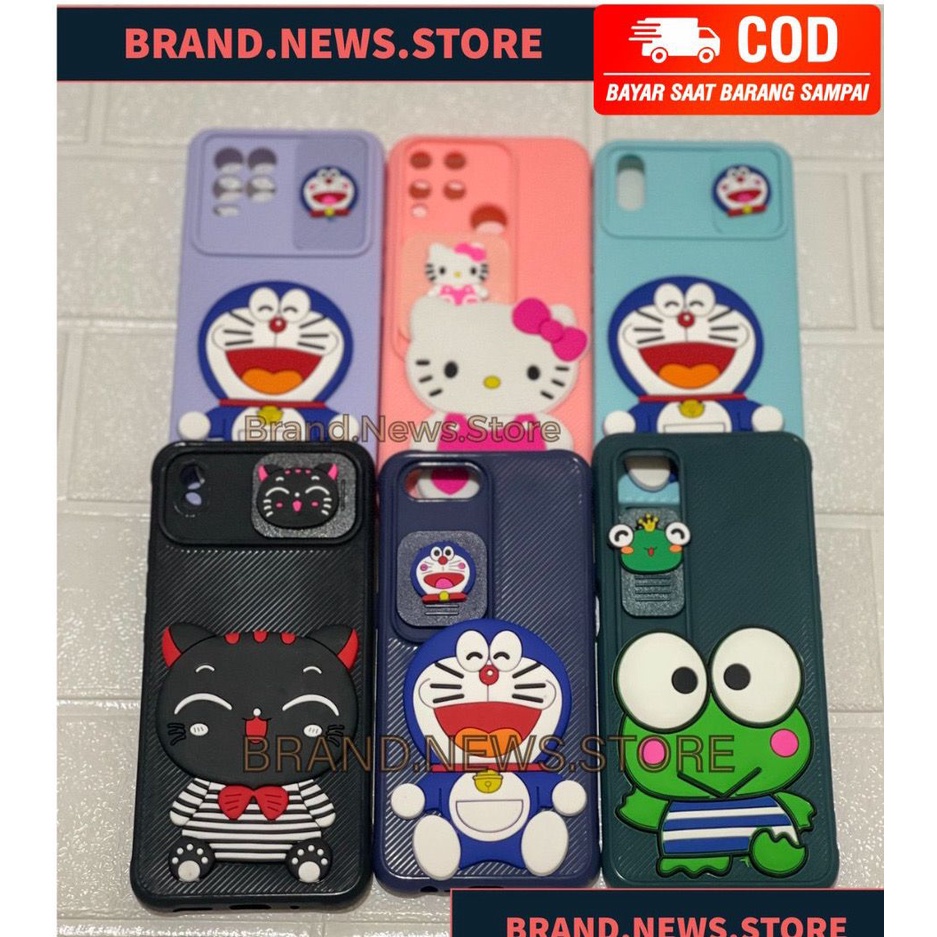 SOFTCASE SAMSUNG A73 5G / A23 5G / A53 5G / A33 5G / A23 4G / CASING SLIDE PROTECTOR CAMERA BONEKA/KARAKTER/KARTUN