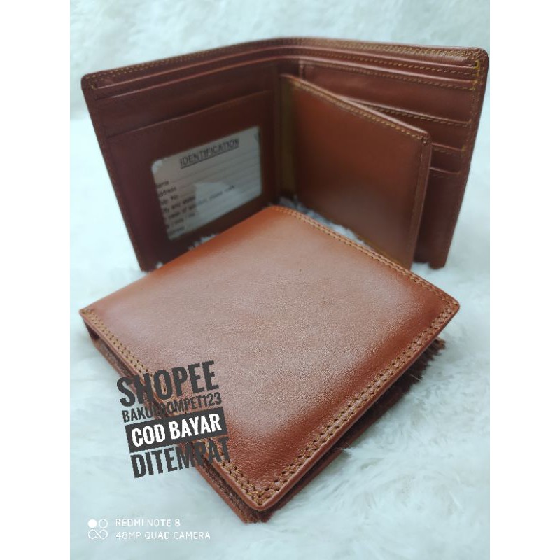 DOMPET KULIT SAPI ORIGINAL TANPA EMBOS POLOS FULL KULIT