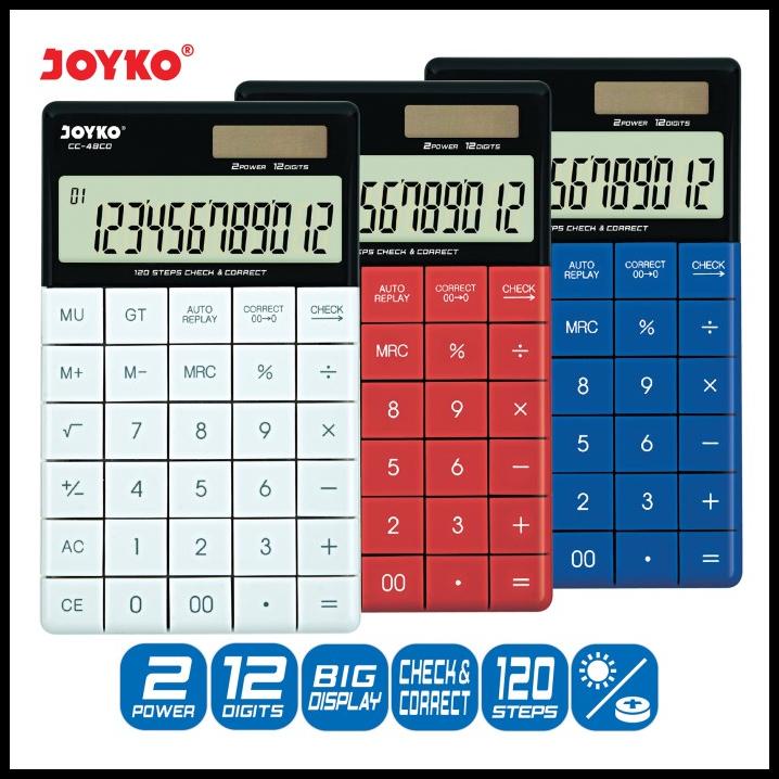 

Calculator Kalkulator Joyko Cc-48Co 12 Digits Check Correct