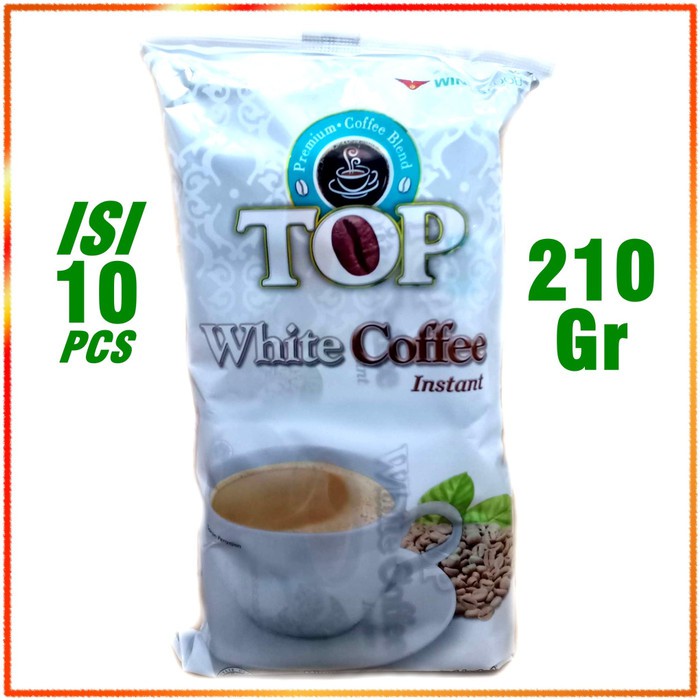 

Top White Coffee Instan isi 10pcs x 21gr Minuman 3 in 1 Serbuk Kopi