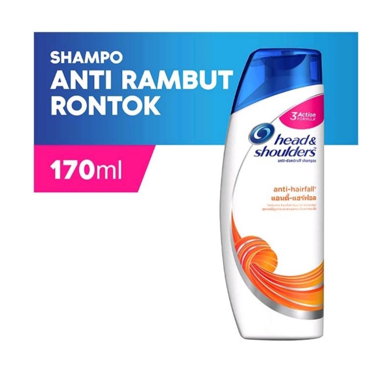 Head And Shoulders Anti HairFall Shampo Anti Ketombe 170 ml