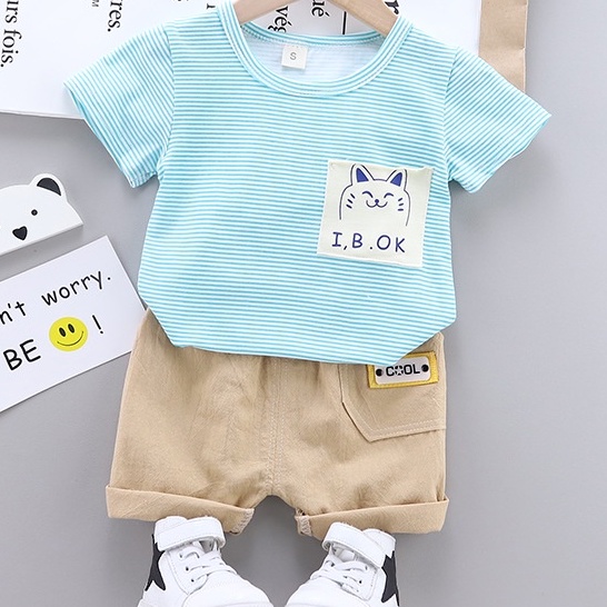 Cherry COD Baju Salur Anak IB OK / Pakaian Anak Import / Baju Anak Laki Laki  / Pakaian Anak Perempuan  SB40