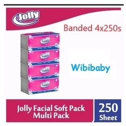 Tisu Jolly Banded 4x250s 2ply / Jolly Facial Tissue 4x250s 2ply