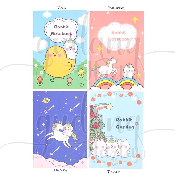 

Notebook A5 Rabbit Garden Buku Tulis Motif Kelinci Taman GH 308631