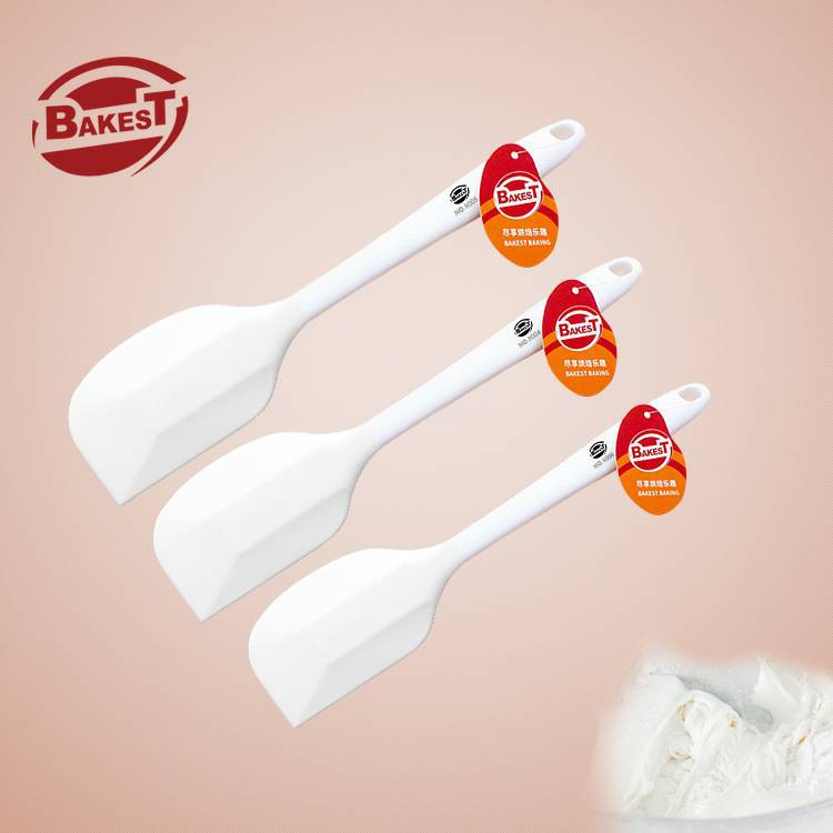 Bakest White silicone spatula tanpa sambungan