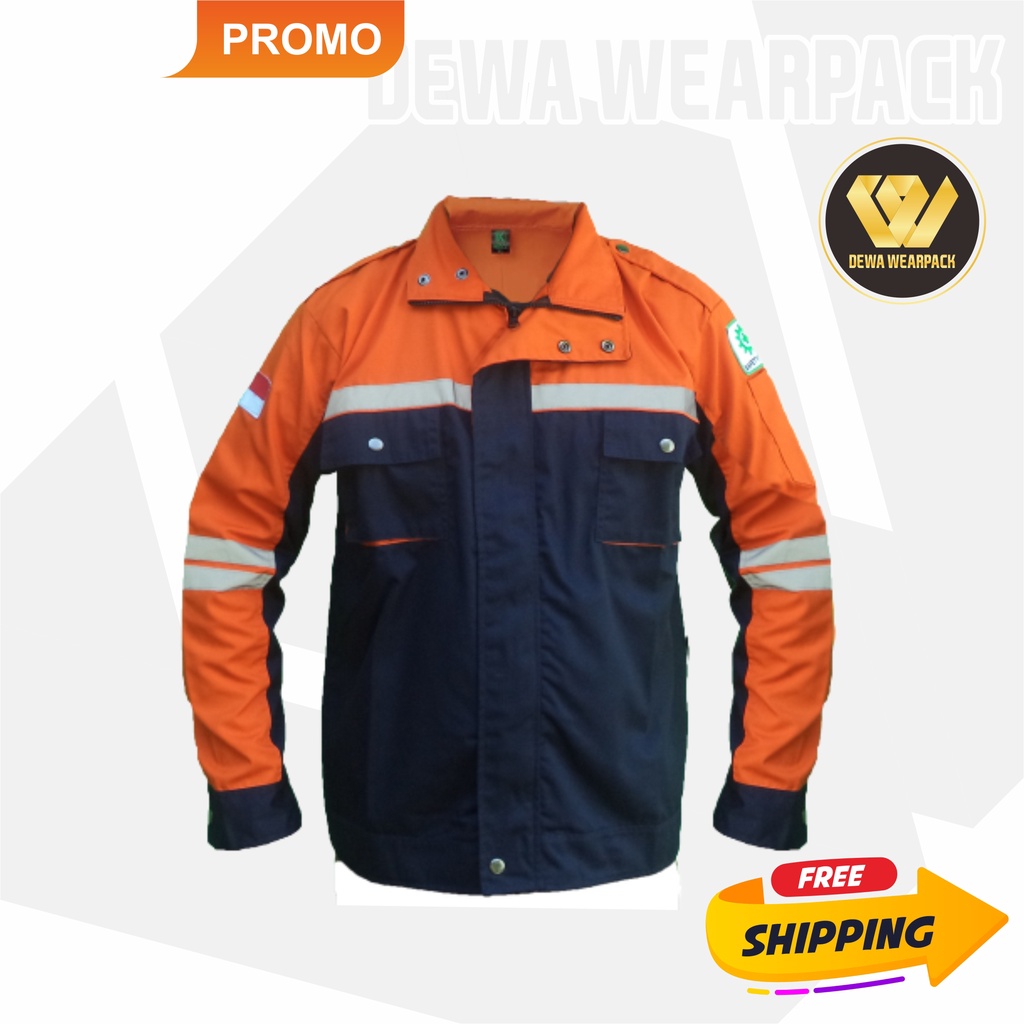 Wearpack Safety Atasan SEMIJAKET (Kemeja Safety/Baju K3/Baju Kerja Lapangan/Seragam/proyek)