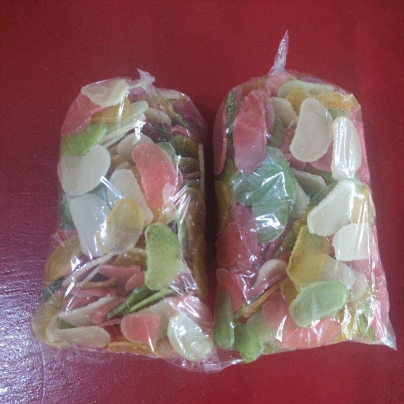 

krupuk bawang warna warni mentah 250 gr