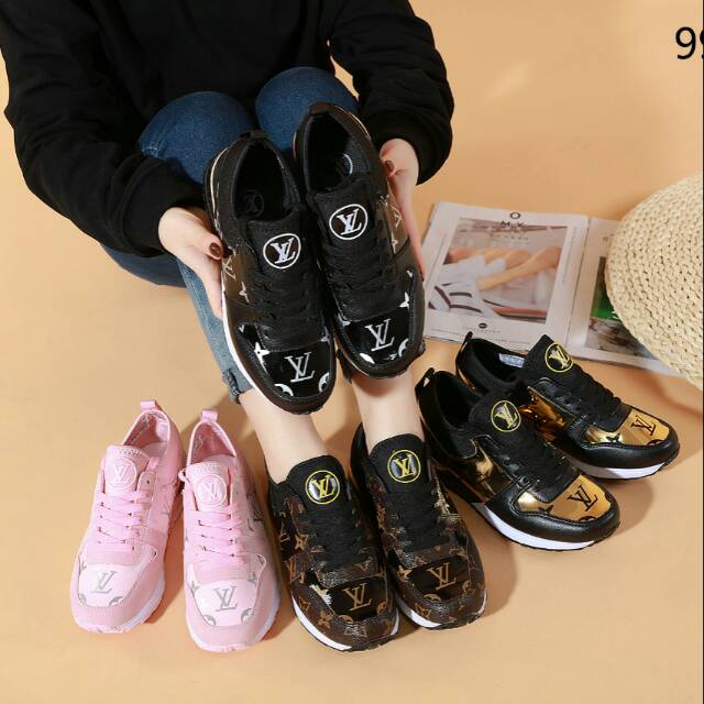 LV Monogram Run Away Sneakers #9925