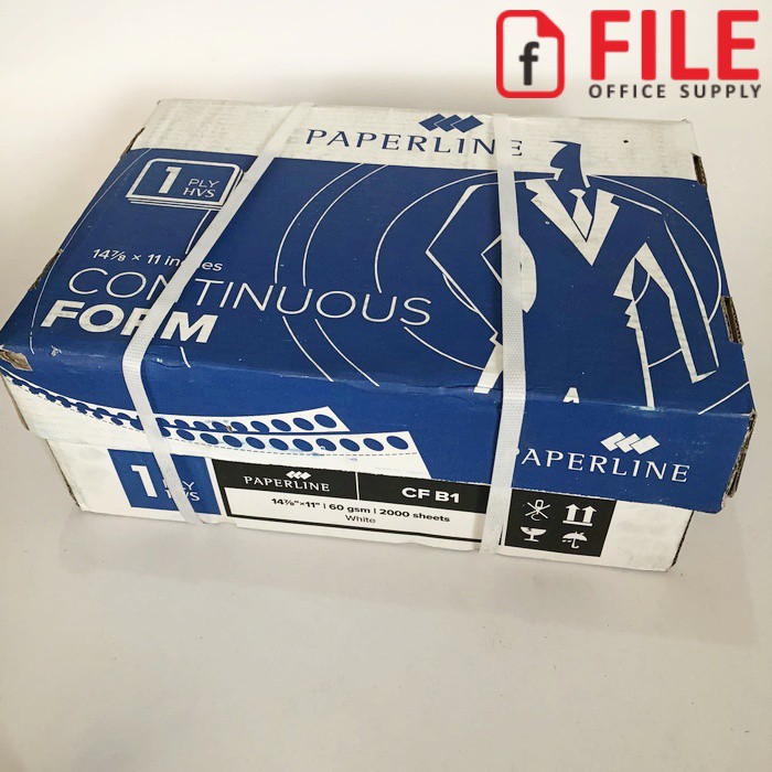 

Continuous Form 1 Ply PAPERLINE / Kertas Komputer CF B1 (14 7/8"x11") / Continous Form