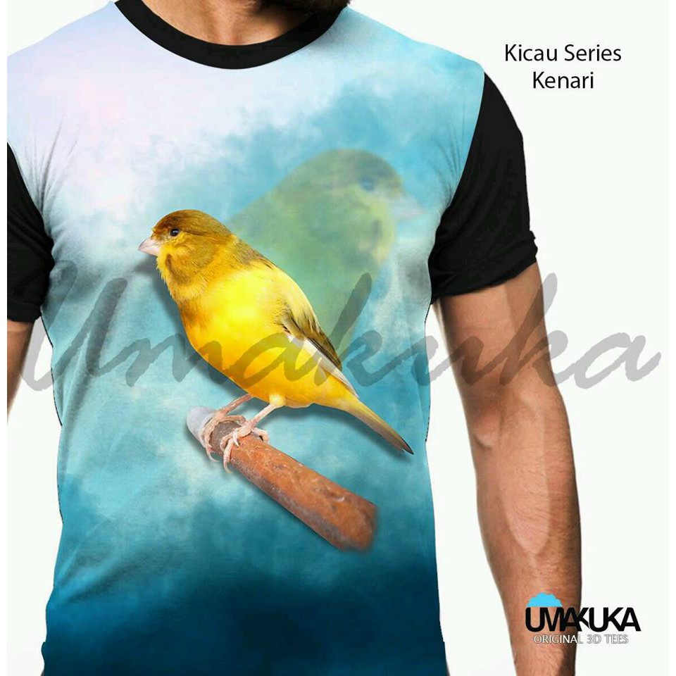 Kaos Burung Kenari Shopee Indonesia