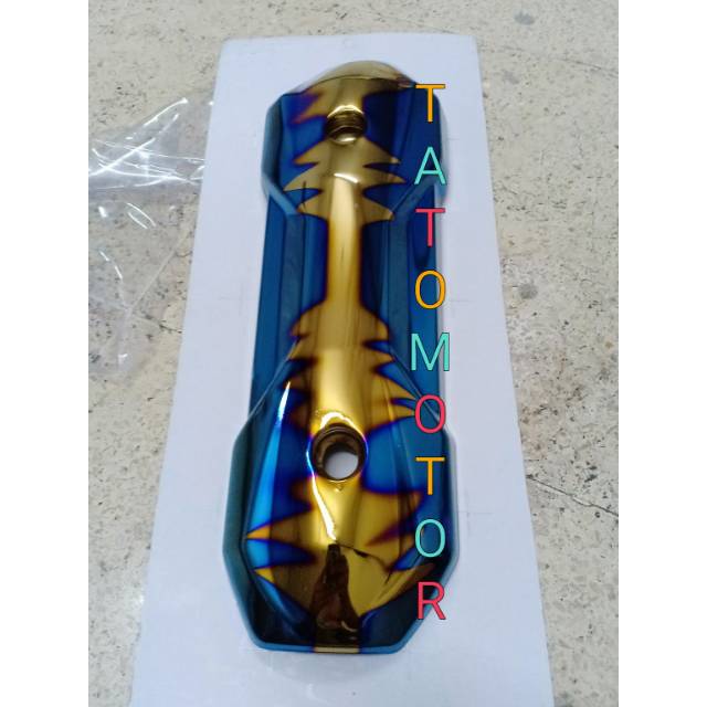 Tameng knalpot twotone dj matic honda beat scoopy Vario