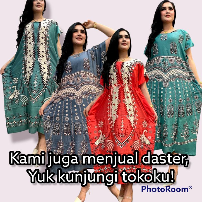 Baju Daster Kekinian Remaja Pakaian Perempuan Wanita Dewasa Busui Ibu Menyusui Lengan Pendek Modern Panjang Semata Kaki Bahan Kaos Harga Grosir Murah Motif Abstrak