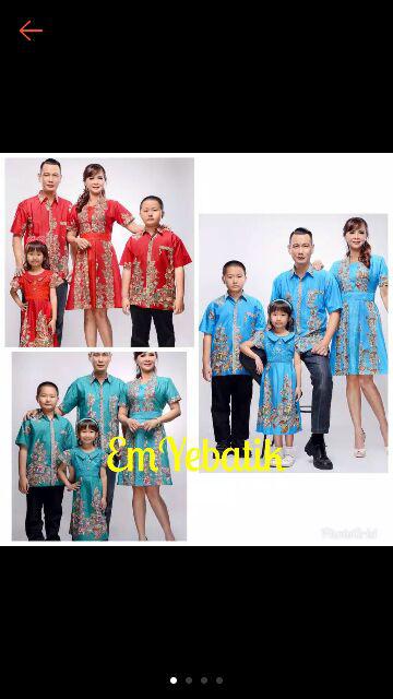 Batik Family/keluarga Dress Terusan Wanita Kd Kerang