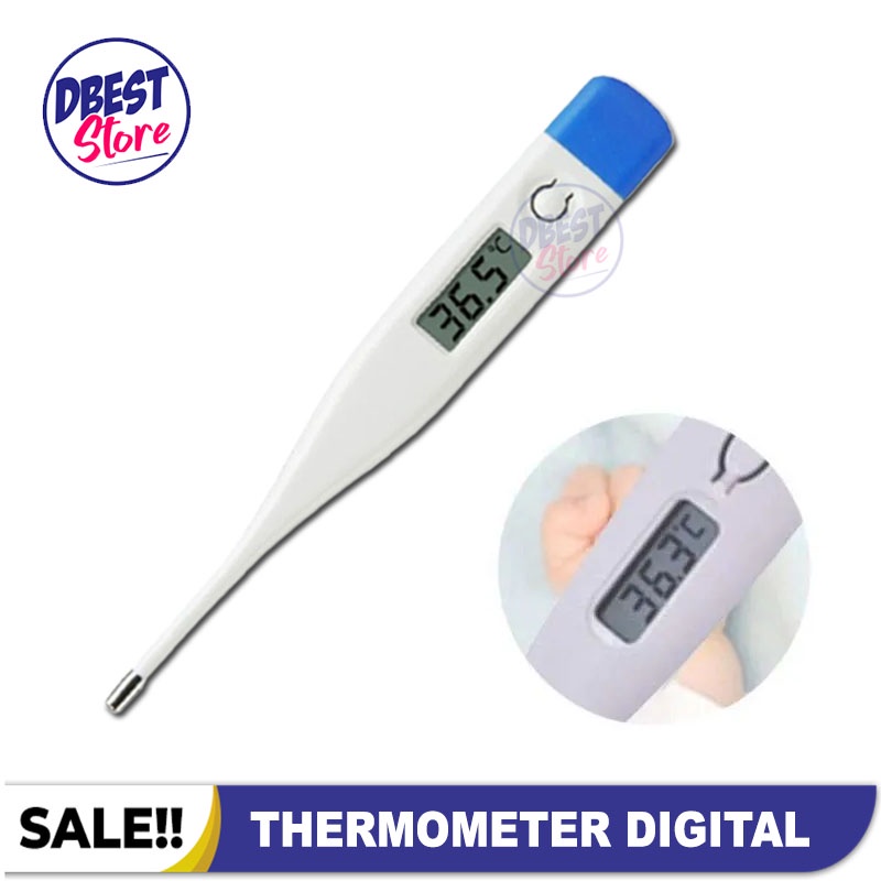 BISA COD - Termometer / Thermometer Digital Pengukur Suhu Tubuh Badan Orang Dewasa Anak Dan Bayi